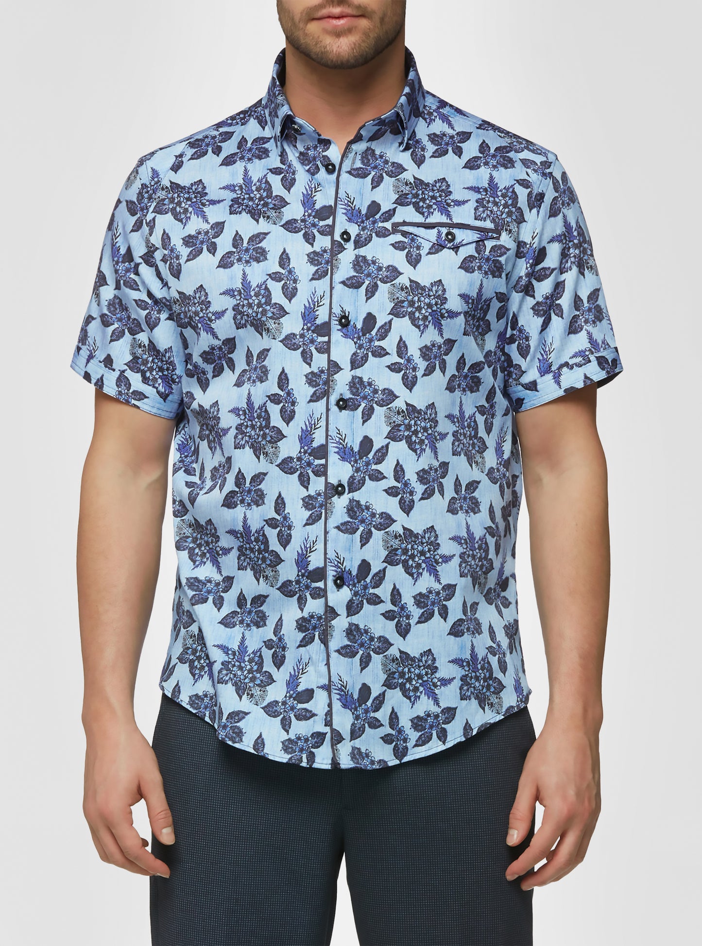 Men's casual short sleeve shirt