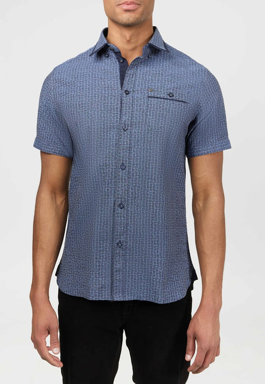 Men's casual short sleeve shirt
