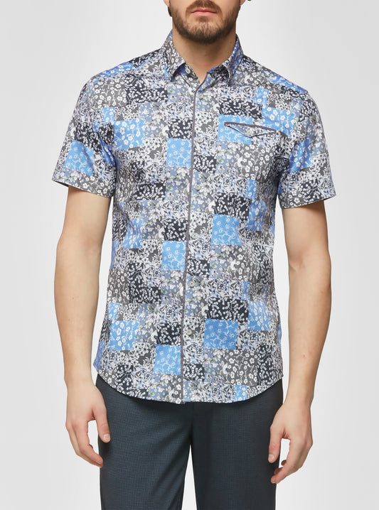 Men's casual short sleeve shirt