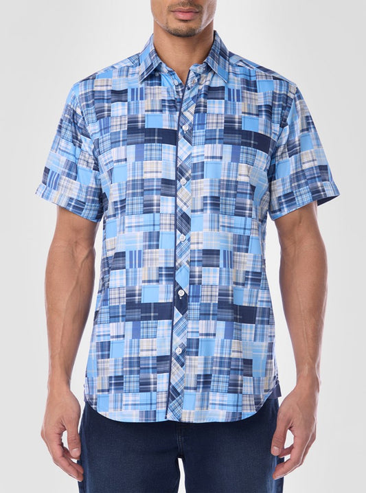 Men's casual short sleeve shirt