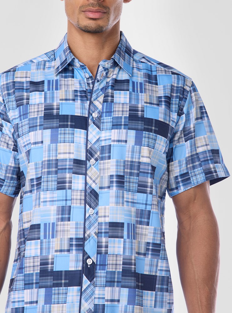 Men's casual short sleeve shirt