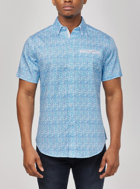 Men's casual short sleeve shirt