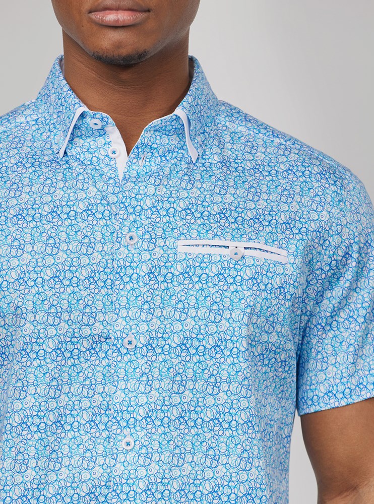 Men's casual short sleeve shirt