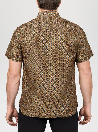 Men's casual short sleeve shirt