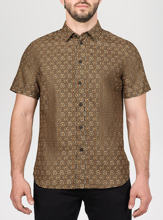 CHEMISE DÉCONTRACTÉE À MANCHES COURTES POUR HOMMES
