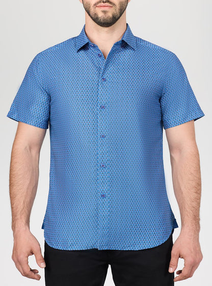 Men's casual short sleeve shirt
