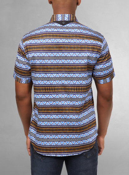 Men's casual short sleeve stretch shirt