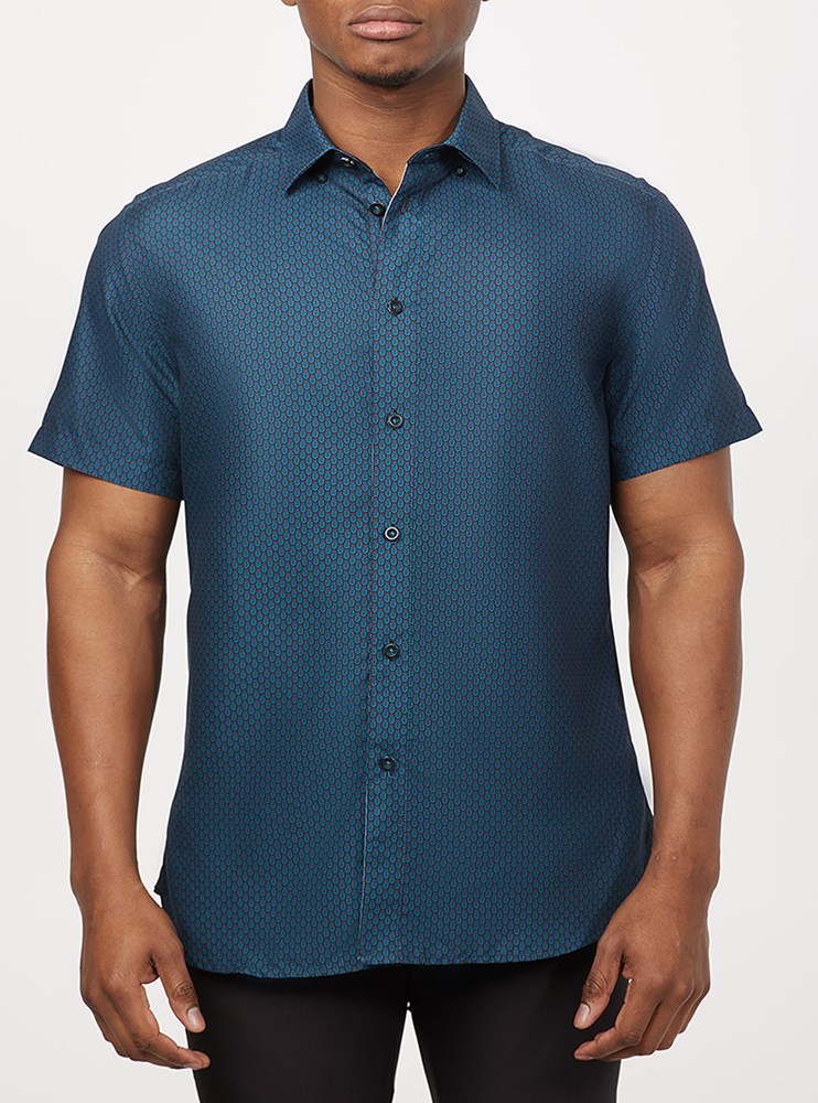 Men's casual short sleeve shirt