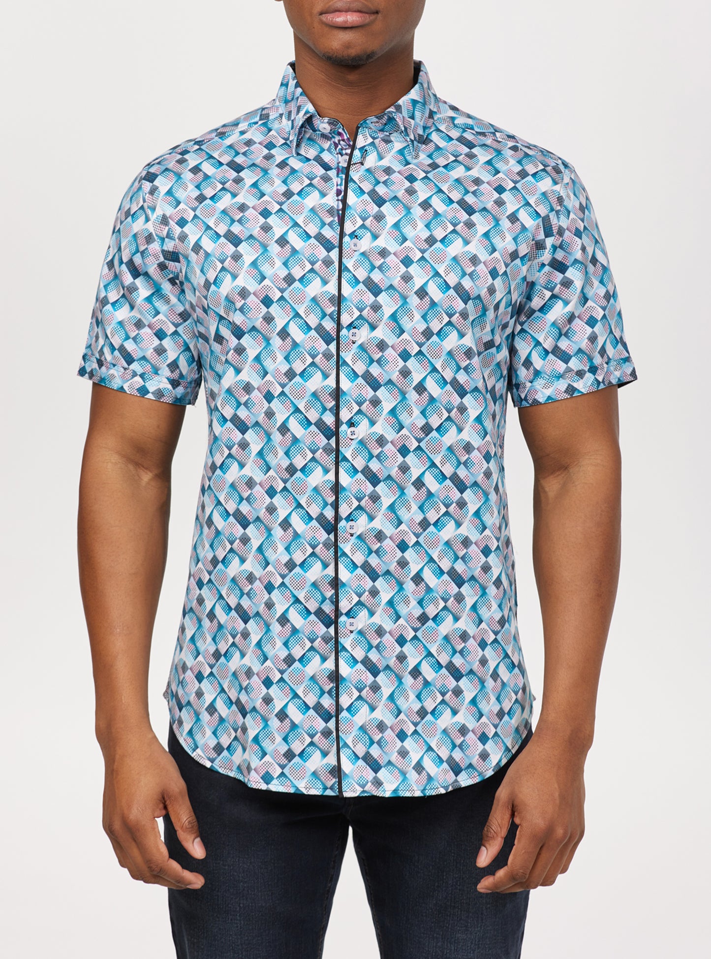 Men's casual short sleeve shirt