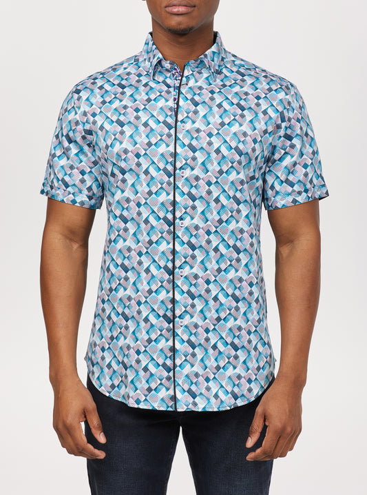 CHEMISE DÉCONTRACTÉE À MANCHES COURTES POUR HOMMES