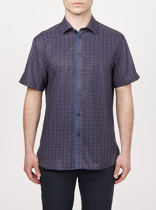Men's casual short sleeve shirt