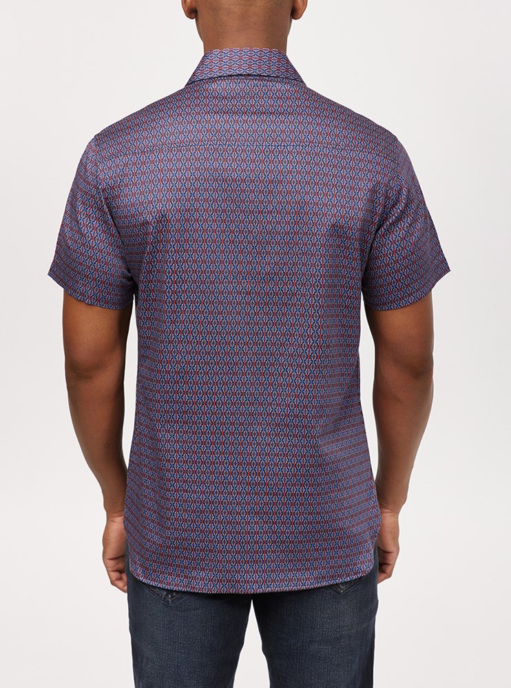 Men's casual short sleeve shirt