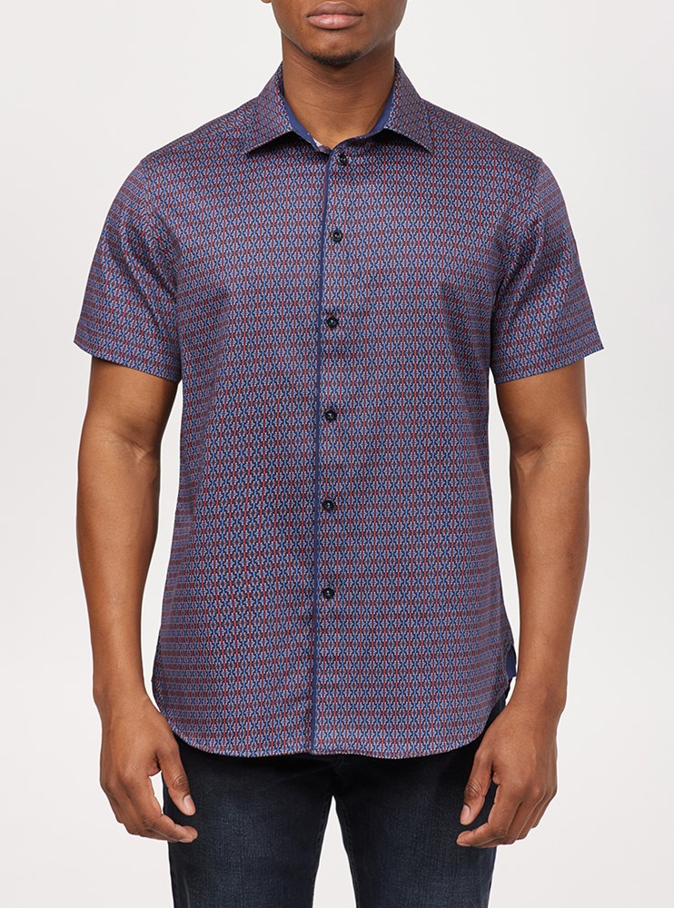 Men's casual short sleeve shirt