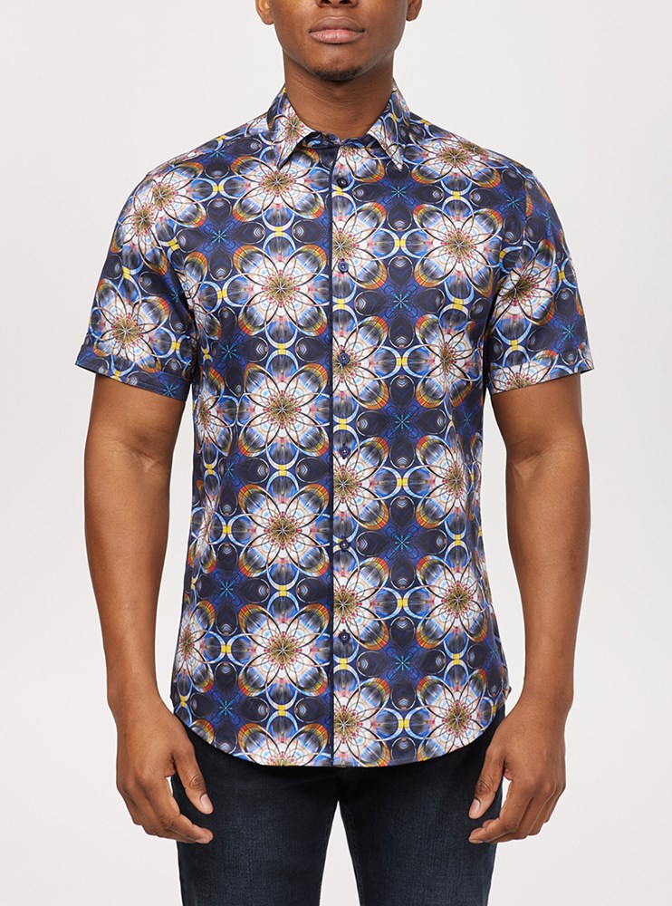 Men's casual short sleeve shirt