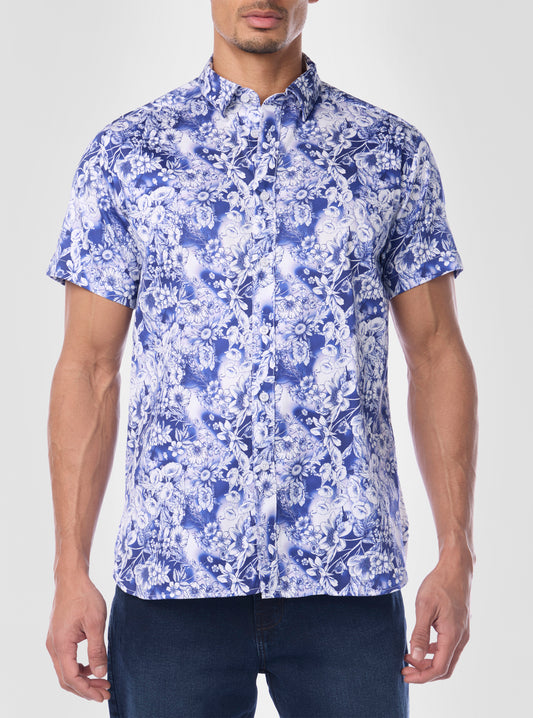 CHEMISE DÉCONTRACTÉE À MANCHES COURTES POUR HOMMES