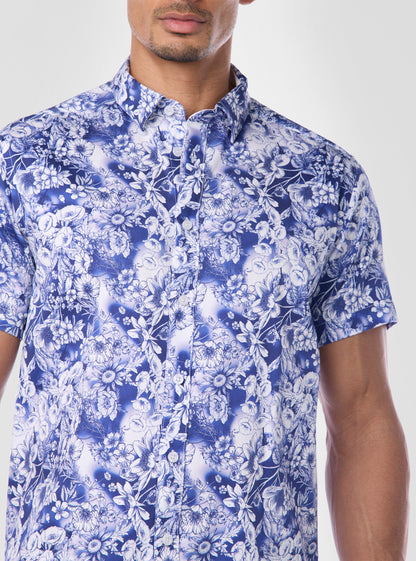 Men's casual short sleeve shirt