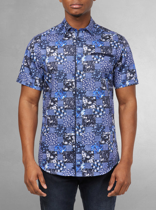 CHEMISE DÉCONTRACTÉE À MANCHES COURTES POUR HOMMES