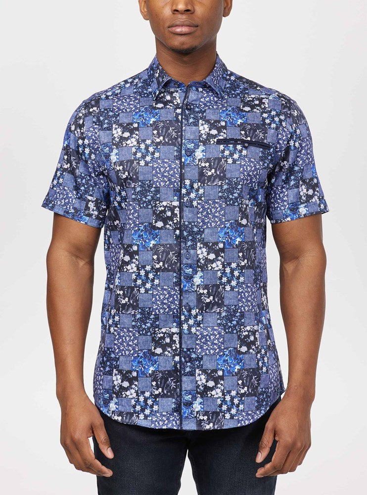 Men's casual short sleeve shirt