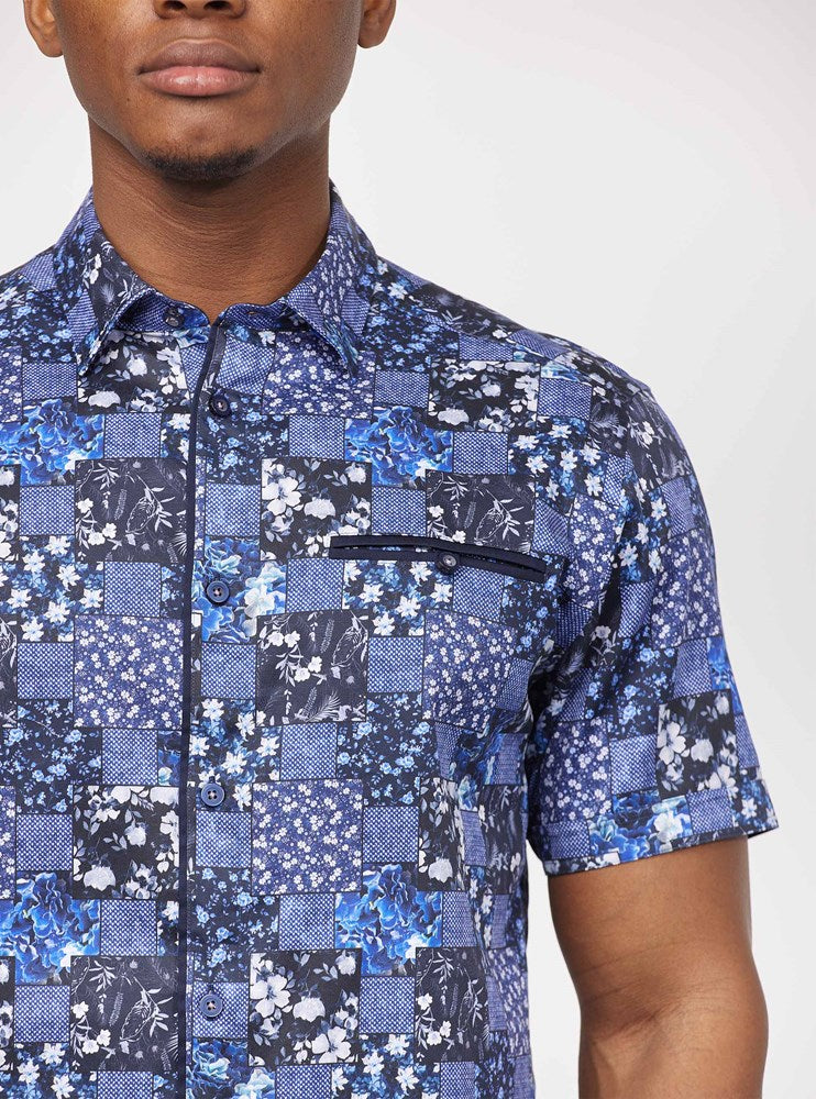 Men's casual short sleeve shirt