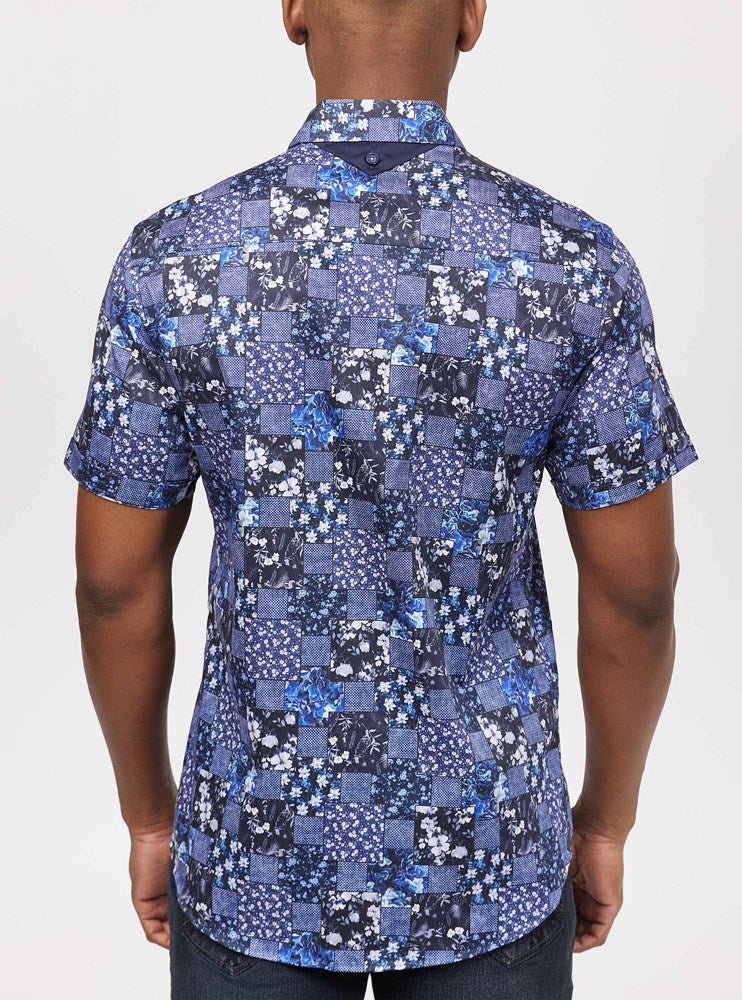 Men's casual short sleeve shirt