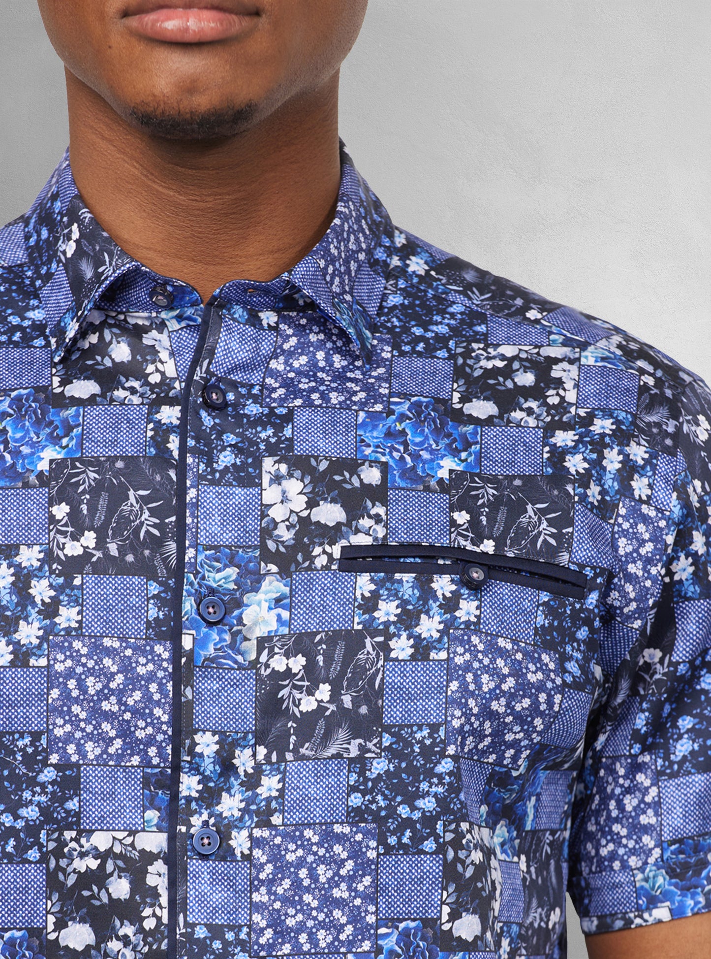 Men's casual short sleeve shirt