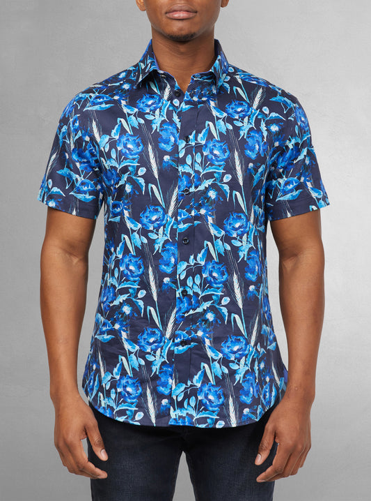 CHEMISE DÉCONTRACTÉE À MANCHES COURTES POUR HOMMES