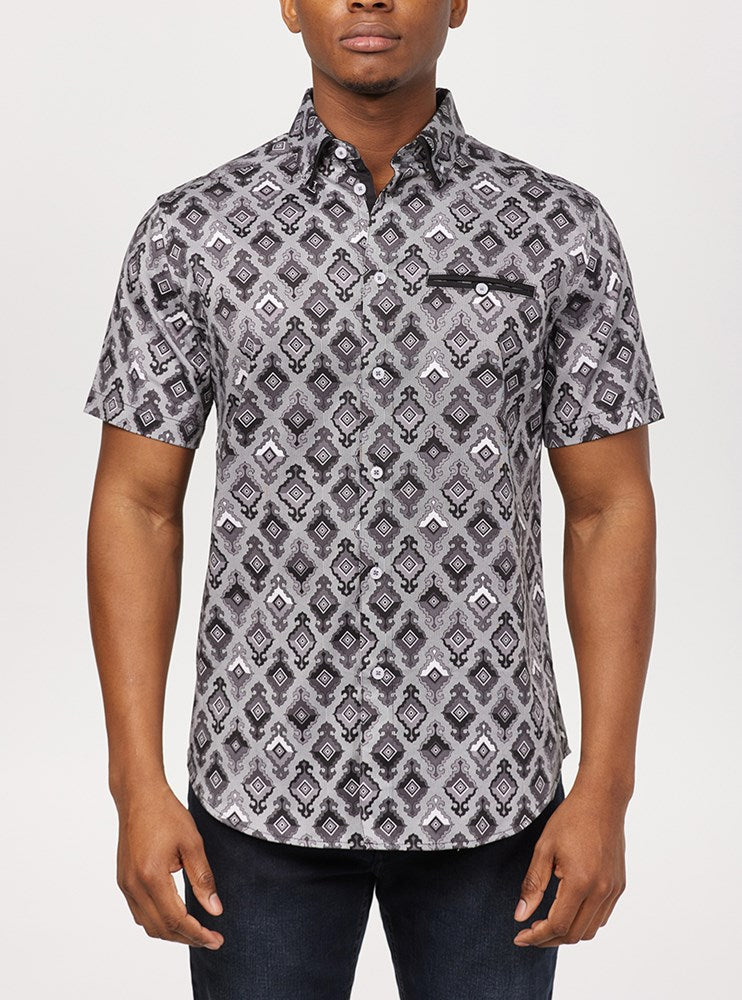 Men's casual short sleeve shirt