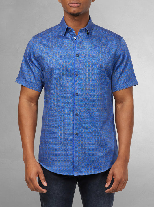 Men's casual short sleeve shirt