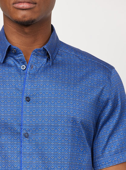 Men's casual short sleeve shirt