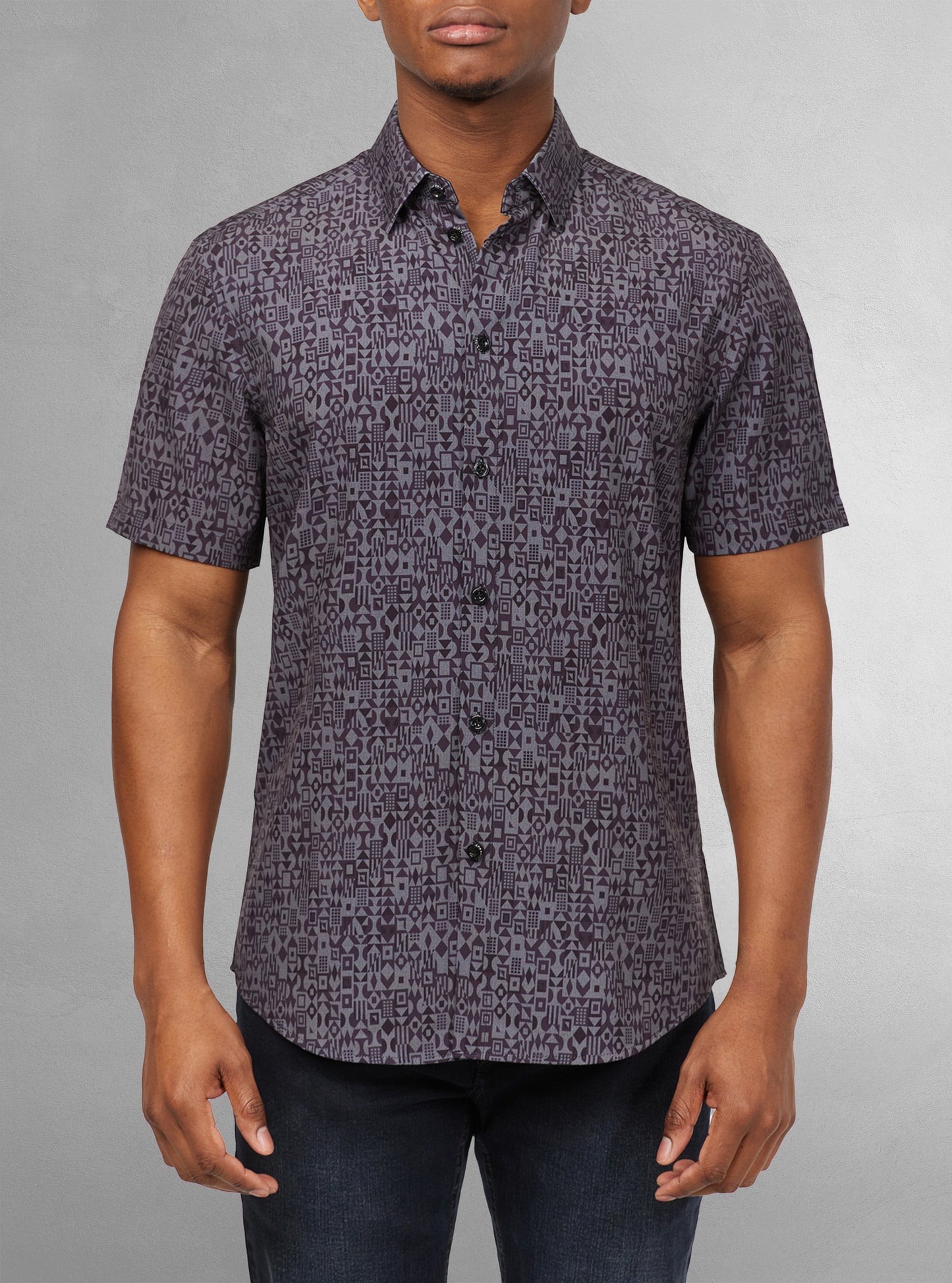 Men's casual short sleeve shirt
