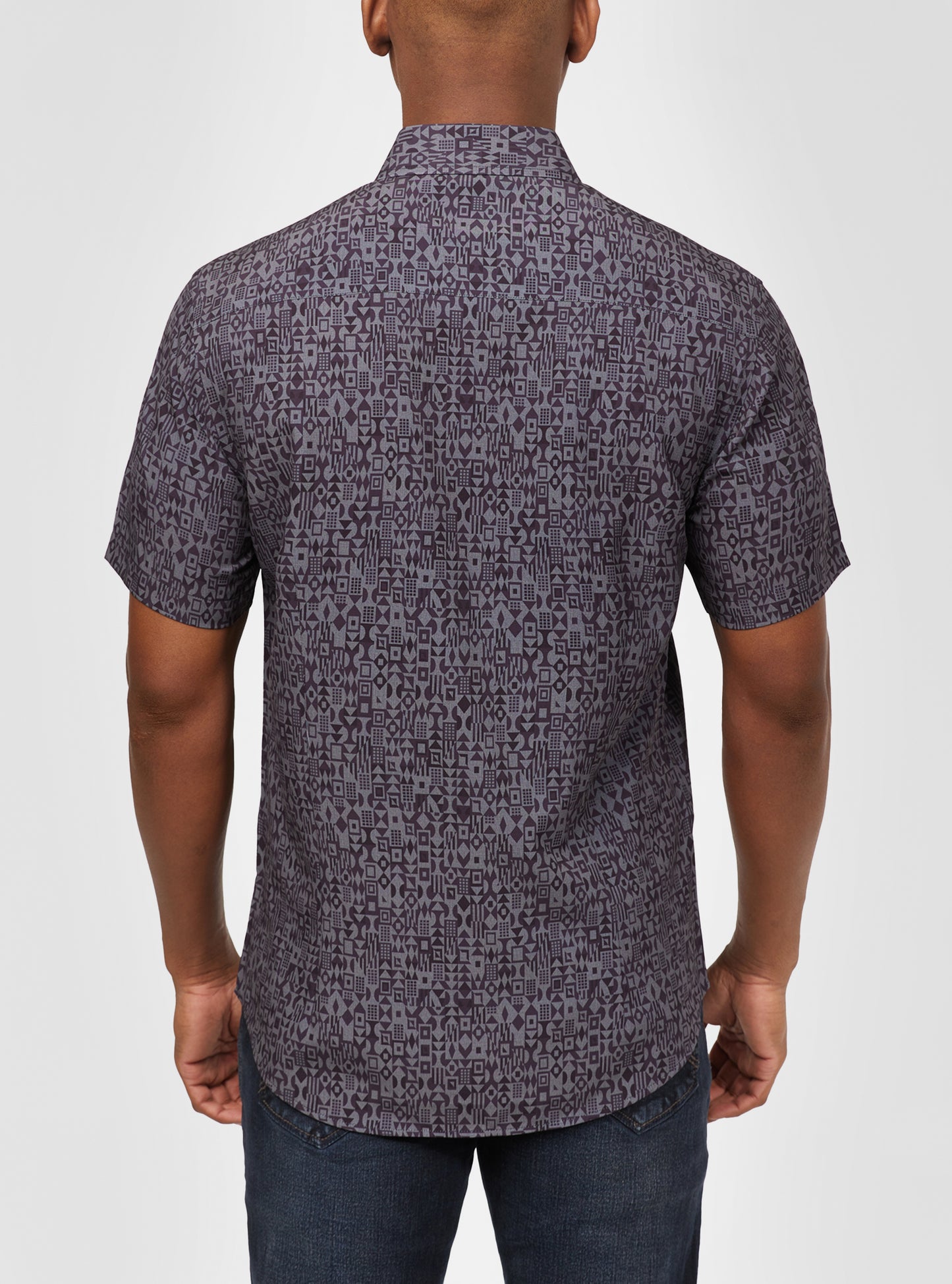 Men's casual short sleeve shirt