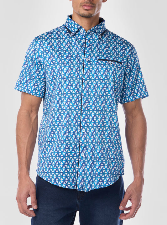 Men's casual short sleeve shirt