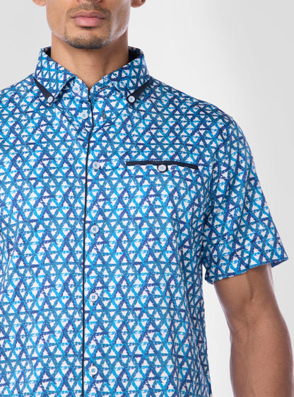 Men's casual short sleeve shirt