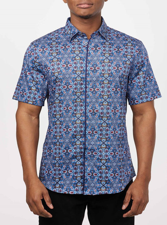 Men's casual short sleeve shirt