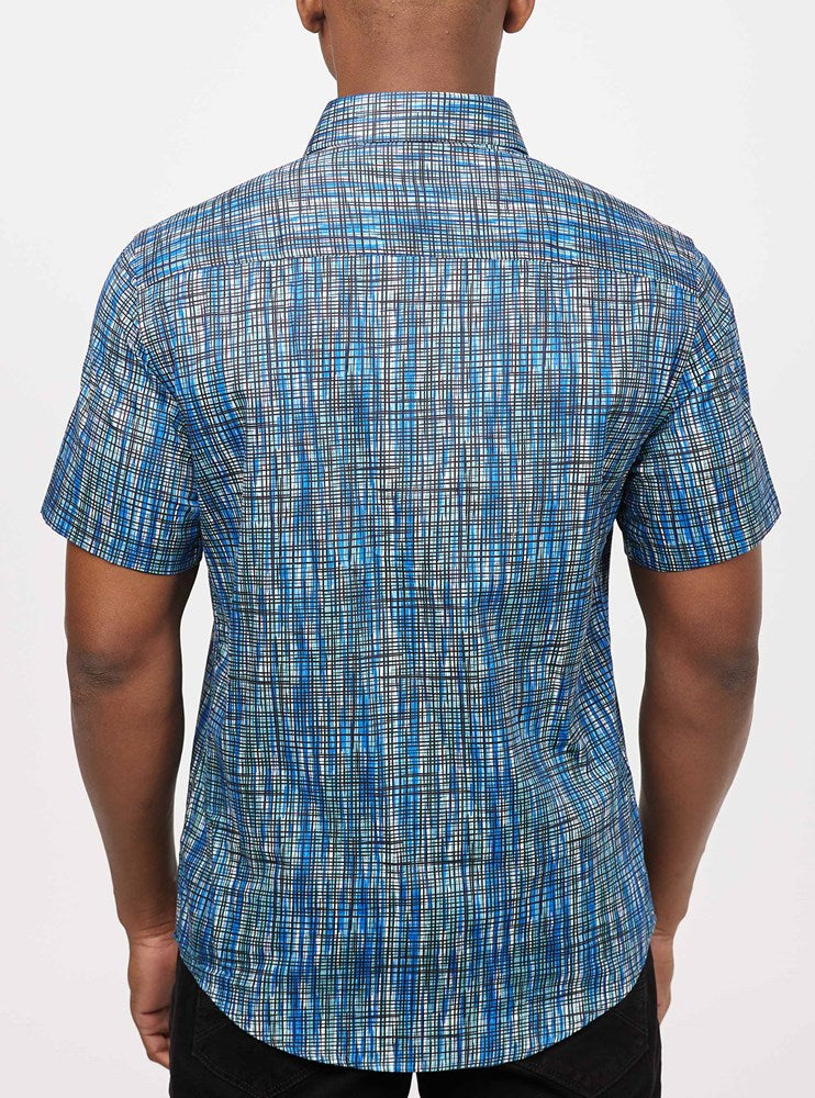 Men's casual short sleeve shirt