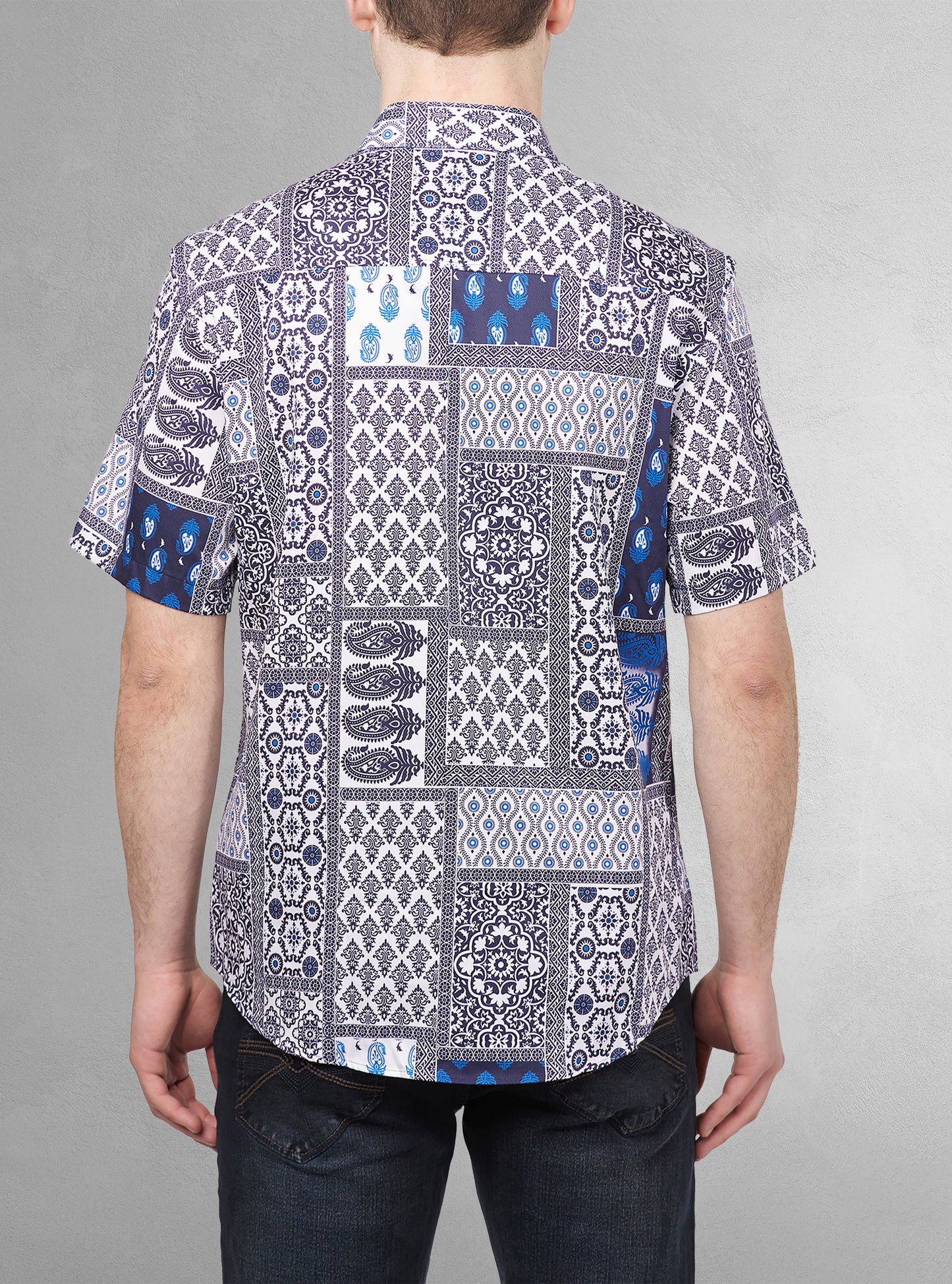 Men's casual short sleeve shirt