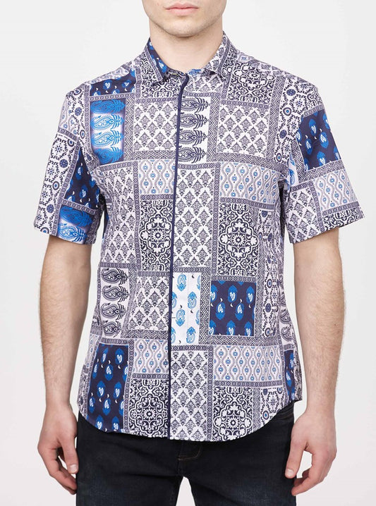 Men's casual short sleeve shirt