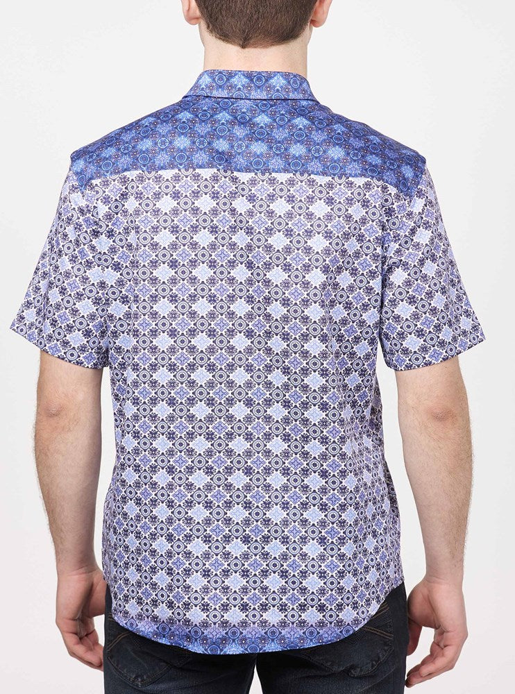 Men's casual short sleeve shirt
