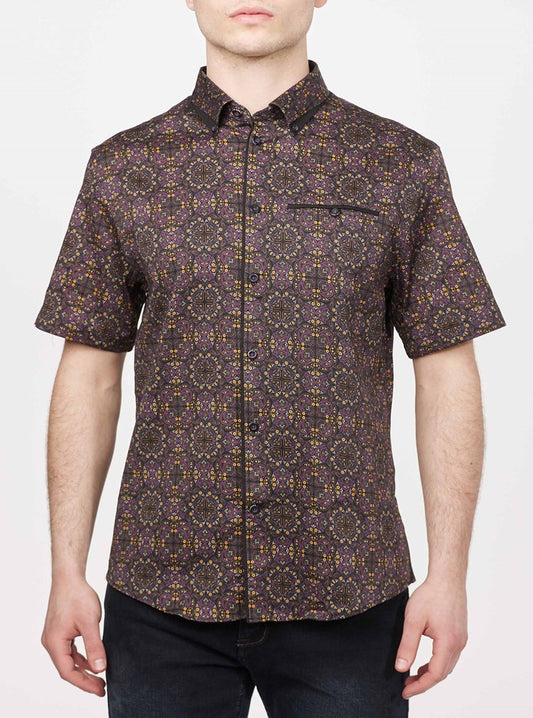 Men's casual short sleeve shirt