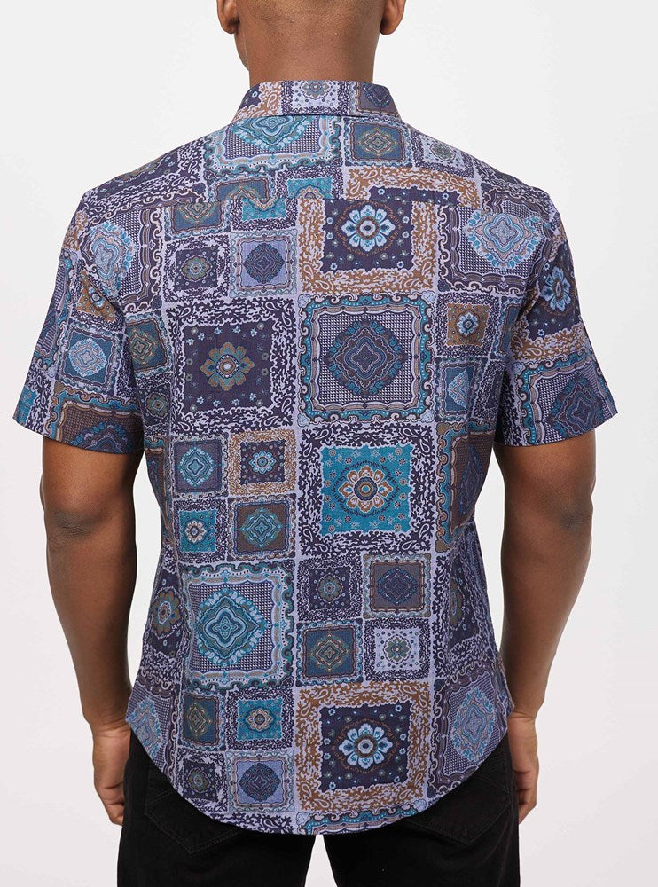 Men's casual short sleeve shirt