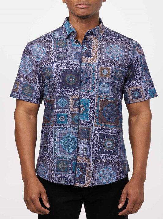 Men's casual short sleeve shirt