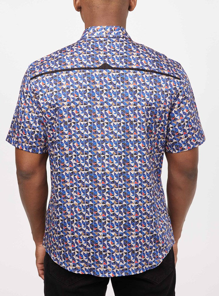 Men's casual short sleeve shirt