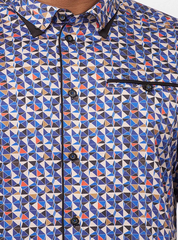 Men's casual short sleeve shirt