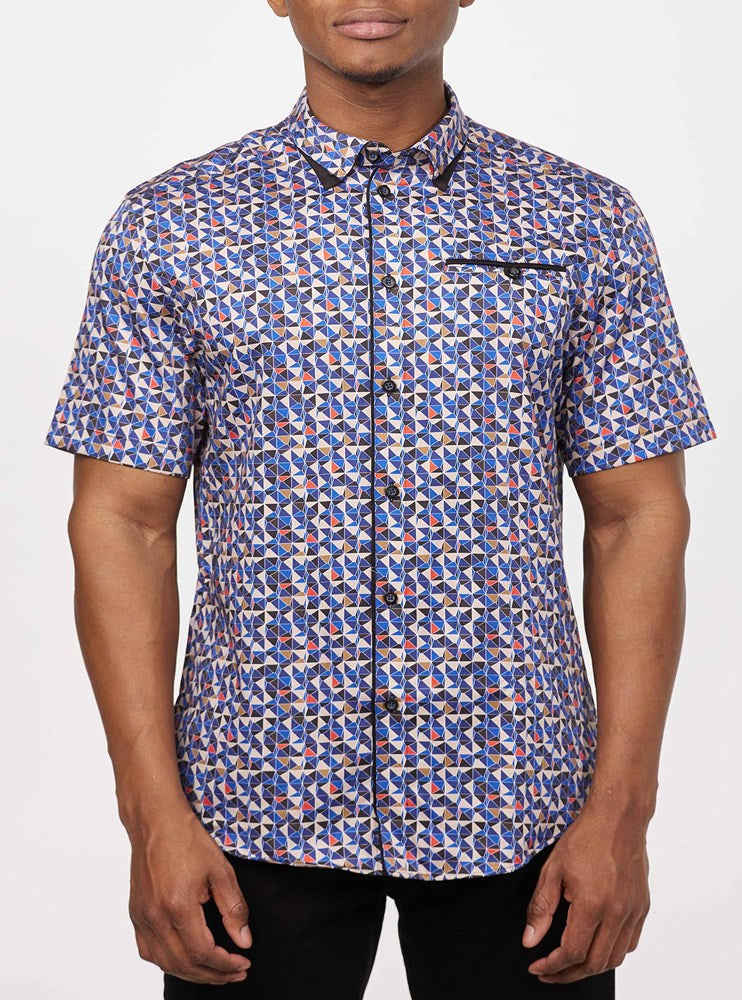 Men's casual short sleeve shirt