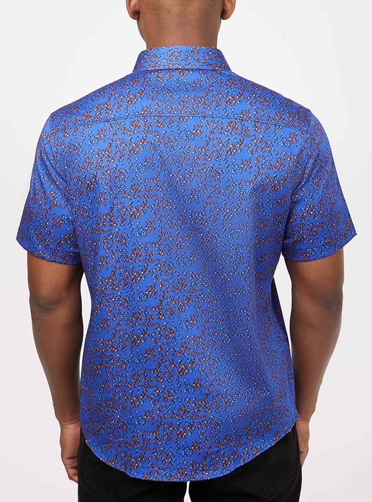 Men's casual short sleeve shirt