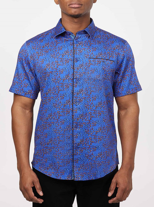 Men's casual short sleeve shirt