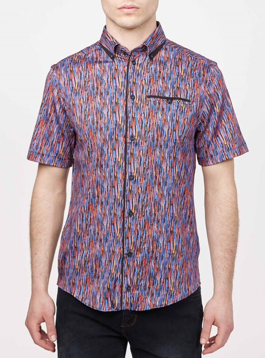 Men's casual short sleeve shirt
