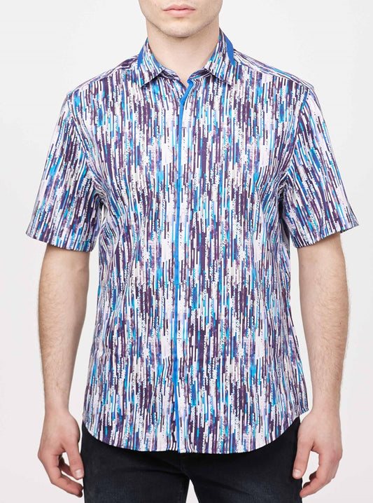CHEMISE DÉCONTRACTÉE À MANCHES COURTES POUR HOMMES
