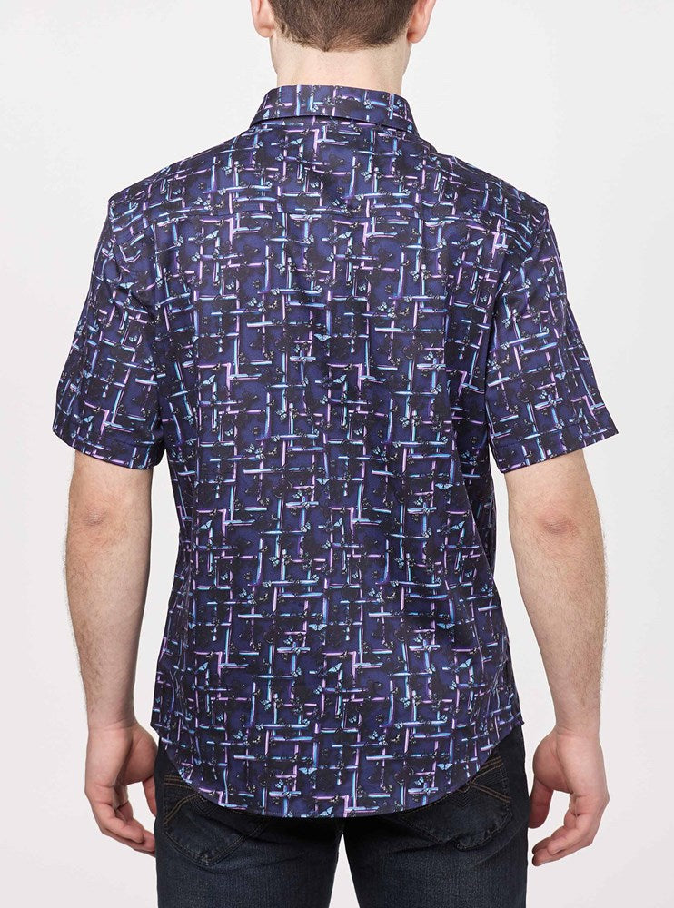 Men's casual short sleeve shirt