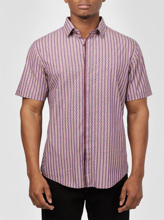 Men's casual short sleeve shirt